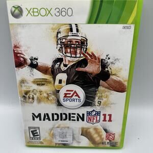 MADDEN 11 NFL (Microsoft Xbox 360, 2010) EA SPORTS CIB - TESTED